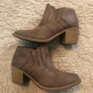 Altar’d State tan booties